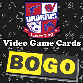 Chasers Lazer Tag Naperville Game Card BOGO