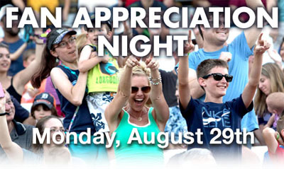 kane county cougars fan appreciation night