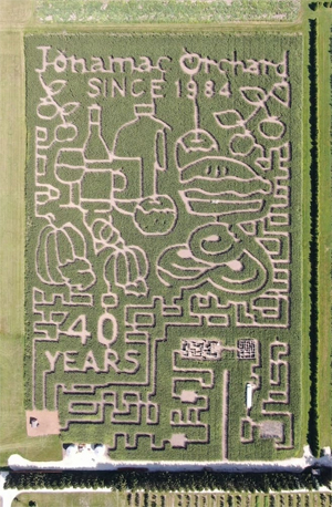 Jonamac Orchard corn maze
