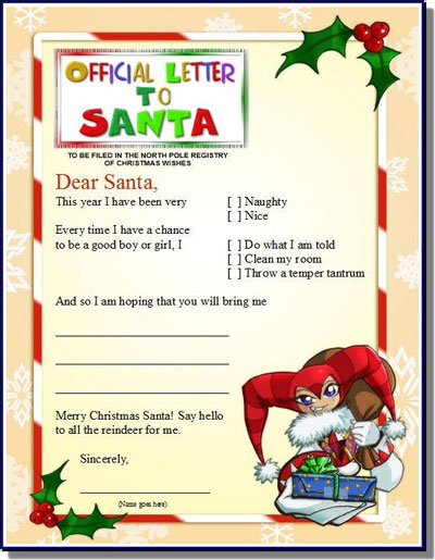 Letters To Santa Kits