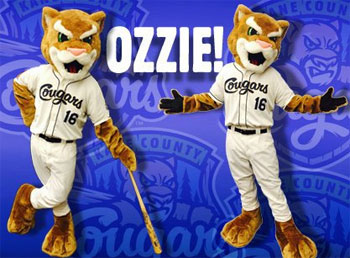 Kane County Cougars Mascot