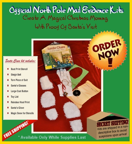 Santa Evidence Kit/ Santa Boot Prints / Santa was here / Christmas Eve –  Mockingbird and Fox